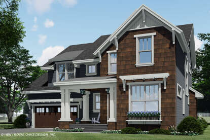 Craftsman House Plan #098-00362 Elevation Photo