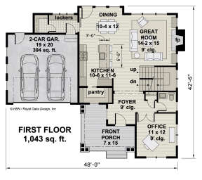Main Floor  for House Plan #098-00362
