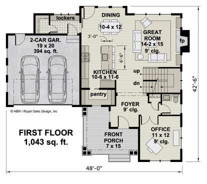 Main Floor  for House Plan #098-00362