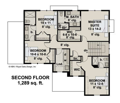 Second Floor for House Plan #098-00362