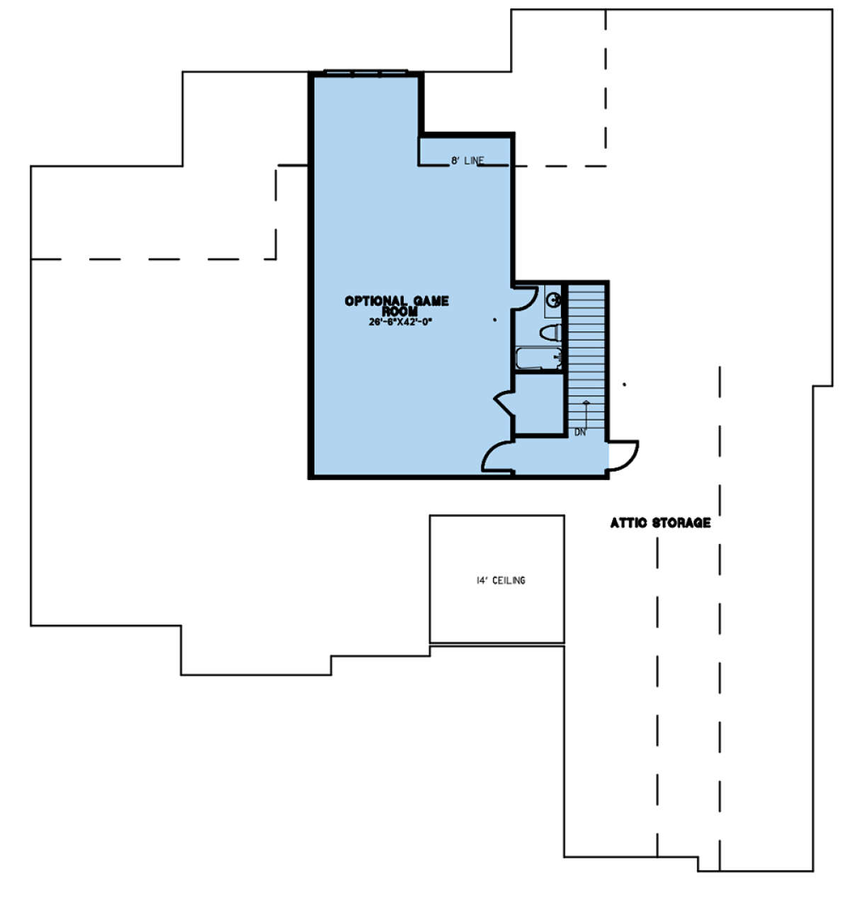 Bonus Room for House Plan #8318-00245