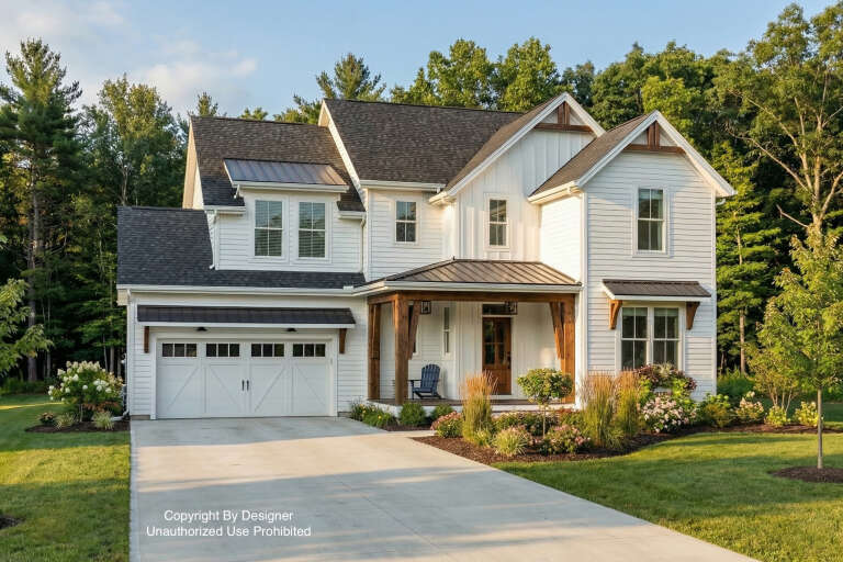 House Plan House Plan #27090 Angled Front Elevation