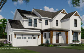 Modern Farmhouse House Plan #098-00363 Elevation Photo