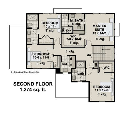 Second Floor for House Plan #098-00363
