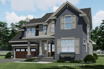 Craftsman House Plan #098-00364 Elevation Photo