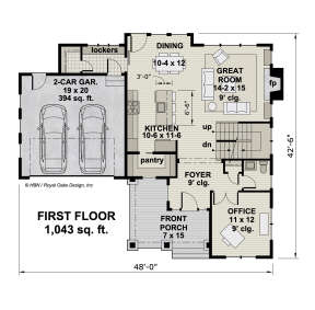 Main Floor  for House Plan #098-00364