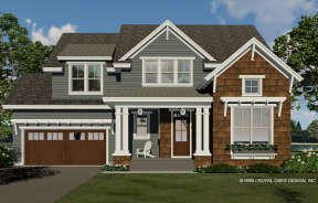 Craftsman House Plan #098-00365 Elevation Photo