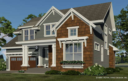 Craftsman House Plan #098-00365 Elevation Photo