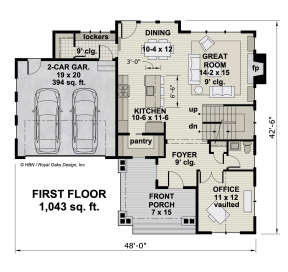 Main Floor  for House Plan #098-00365