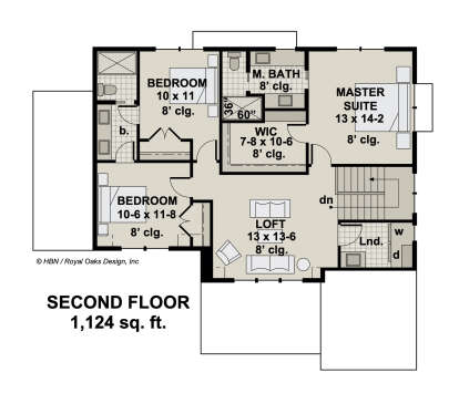 Second Floor for House Plan #098-00365