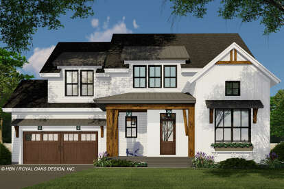 Modern Farmhouse House Plan #098-00366 Elevation Photo