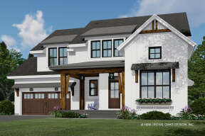 Modern Farmhouse House Plan #098-00366 Elevation Photo
