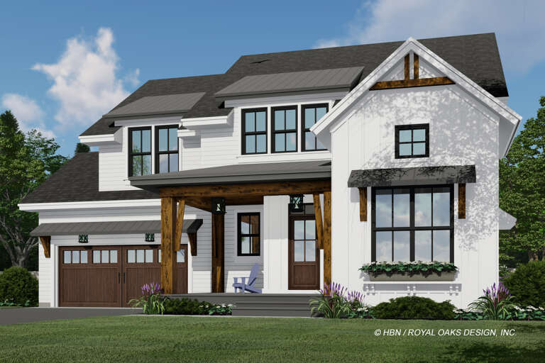 Modern Farmhouse House Plan #098-00366 Elevation Photo