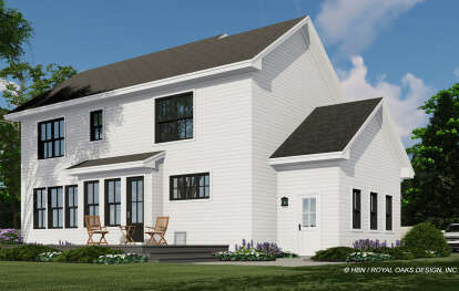 Modern Farmhouse House Plan #098-00366 Elevation Photo