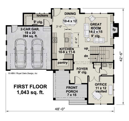 Main Floor  for House Plan #098-00366