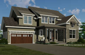 Craftsman House Plan #098-00367 Elevation Photo