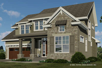 Craftsman House Plan #098-00367 Elevation Photo