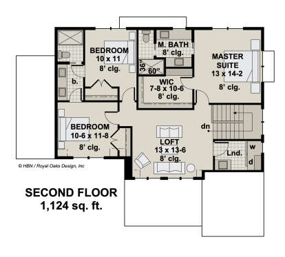 Second Floor for House Plan #098-00367