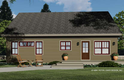 Craftsman House Plan #098-00368 Elevation Photo