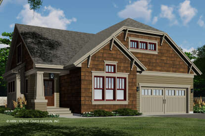 Craftsman House Plan #098-00368 Elevation Photo