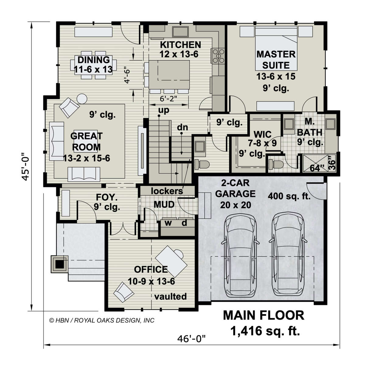 Craftsman Plan: 1,962 Square Feet, 3 Bedrooms, 2.5 Bathrooms - 098-00368