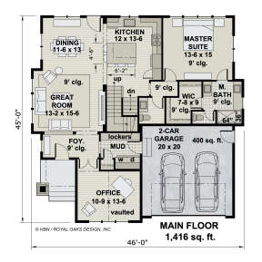 Main Floor  for House Plan #098-00368