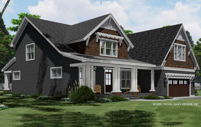 Craftsman House Plan #098-00371 Elevation Photo