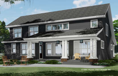Craftsman House Plan #098-00371 Elevation Photo