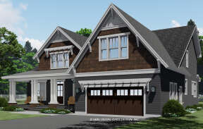 Craftsman House Plan #098-00371 Elevation Photo