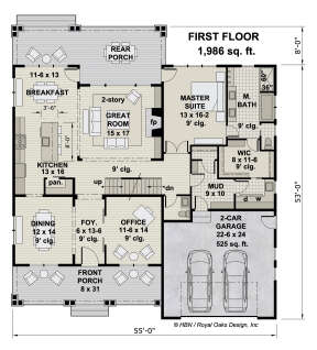 Main Floor  for House Plan #098-00371