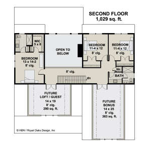 Second Floor for House Plan #098-00371