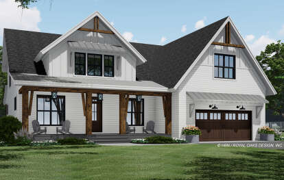 Modern Farmhouse House Plan #098-00372 Elevation Photo