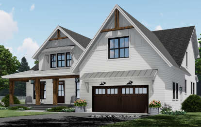 Modern Farmhouse House Plan #098-00372 Elevation Photo