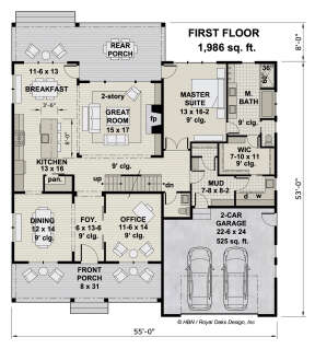 Main Floor  for House Plan #098-00372