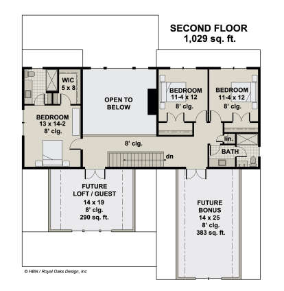 Second Floor for House Plan #098-00372