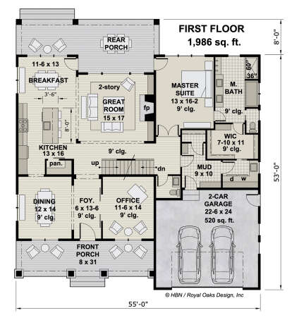 Main Floor  for House Plan #098-00373