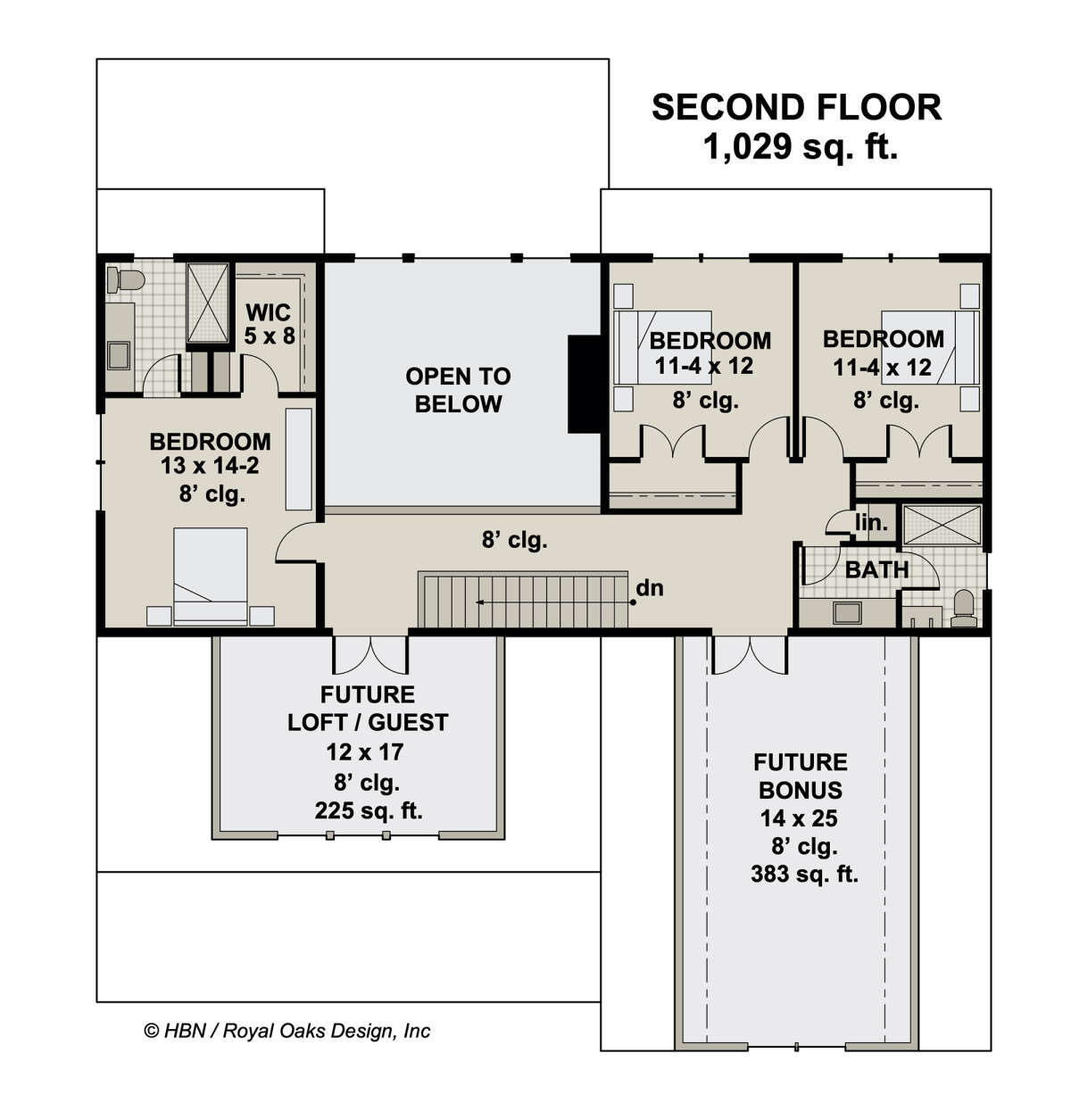 Second Floor for House Plan #098-00373