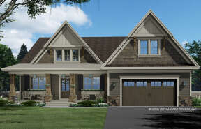 Craftsman House Plan #098-00375 Elevation Photo