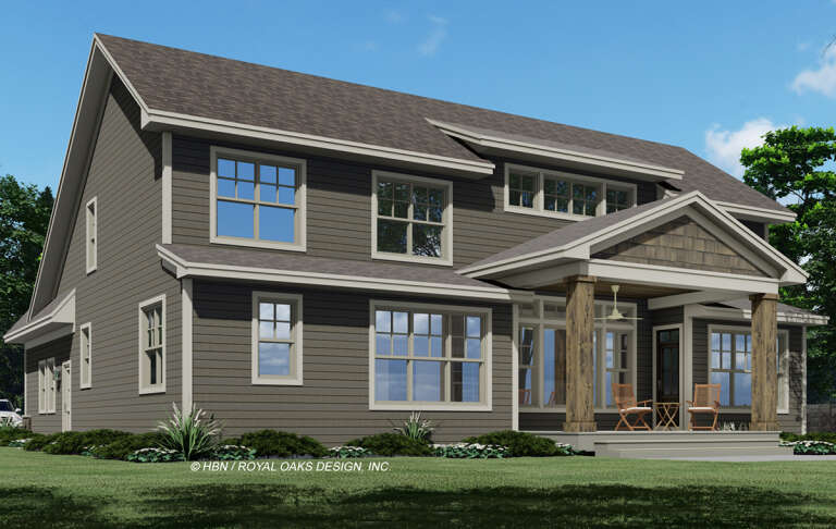 Craftsman House Plan #098-00375 Elevation Photo