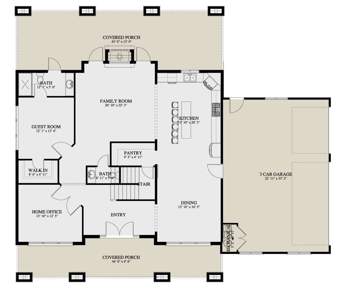 Main Floor  for House Plan #2802-00148