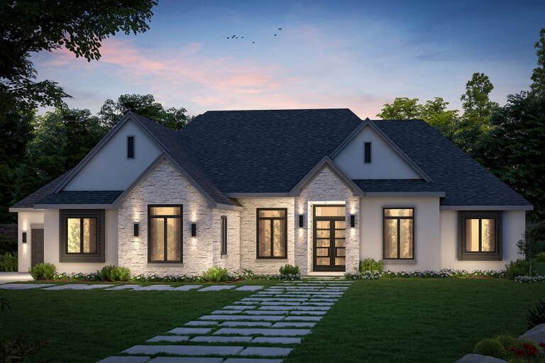 Modern House Plan #402-01740 Elevation Photo