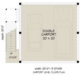 Carport for House Plan #940-00540