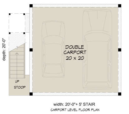 Carport for House Plan #940-00540