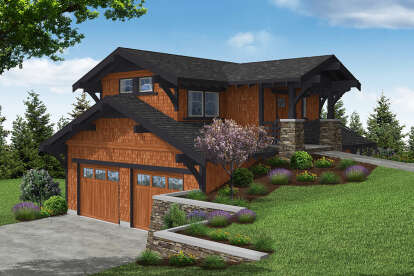 Craftsman House Plan #035-01005 Elevation Photo