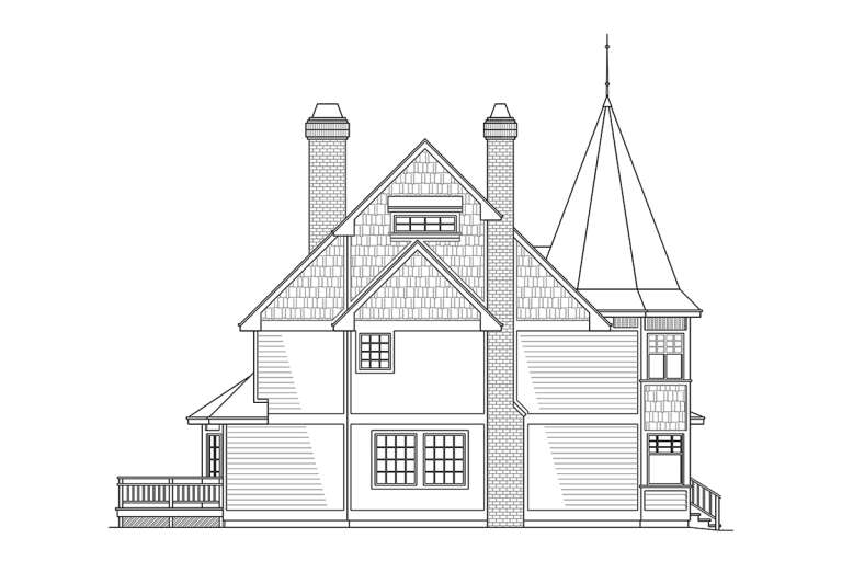 Victorian House Plan #035-01006 Elevation Photo