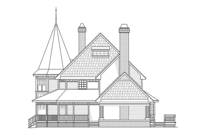 Victorian House Plan #035-01006 Elevation Photo