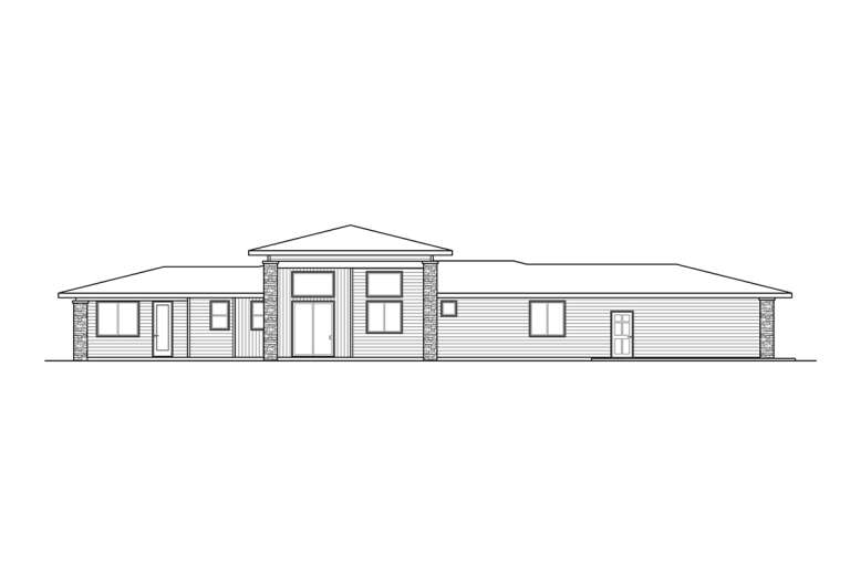 Modern House Plan #035-01007 Elevation Photo