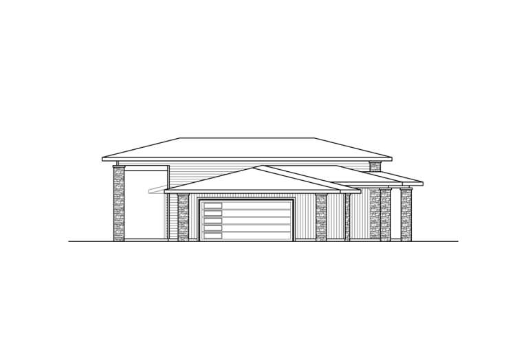 Modern House Plan #035-01007 Elevation Photo