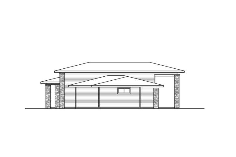 Modern House Plan #035-01007 Elevation Photo