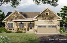 Craftsman House Plan #098-00376 Elevation Photo
